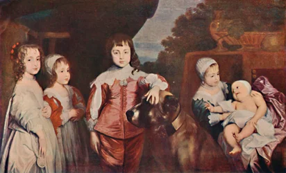 Les cinq enfants aînés de Charles Ier, 1637, 1903