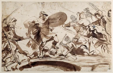 Horatius Coclès défendant le pont du Tibre