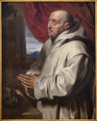 Saint Bruno (Bruno le Chartreux, vers 1030-1101). Peinture d