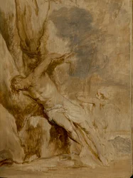 Saint Sébastien soigné par un ange