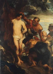 Saint Sébastien préparé pour le martyre, vers 1622