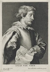 Lucas van Uden, 1630-1640 gravure de Lucus Vorsterman (1595-1675)