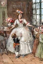 Charlotte avec ses frères et sœurs