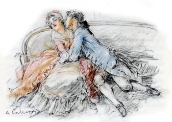 Werther embrasse Charlotte