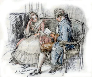 Werther lisant à Charlotte