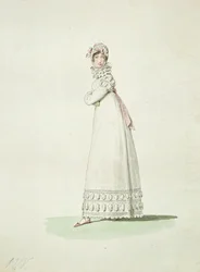 Femme élégante en robe d