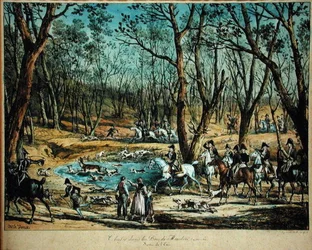 Chasse dans les bois à Meudon, 29 mars 1819