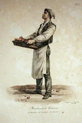 Le Vendeur de Gâteaux, numéro 1 de la série Les Cris de Paris, gravé par François Séraphin Delpech
