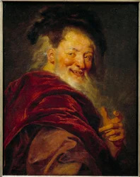 Portrait de Démocrite (460 - 370 av. J.-C.) philosophe grec