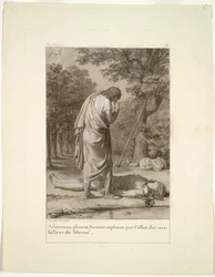 Aristomène pleurant la mort de Socrate par l