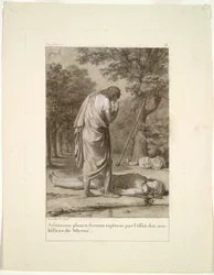Aristomène pleurant la mort de Socrate par l