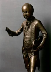 Statue de Mozart enfant (bronze)
