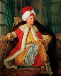 Portrait de Charles Gravier de Vergennes en tenue turque