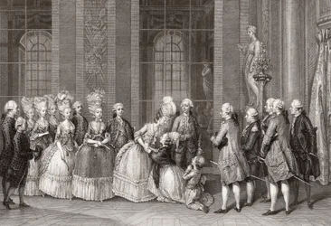 Marie-Antoinette visitée par la famille Bellegarde