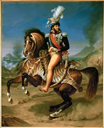 Joachim Murat, roi de Naples, maréchal de France, à cheval ...