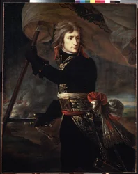 Portrait de Napoléon Bonaparte au pont d