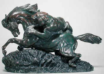 Cheval surpris par un tigre