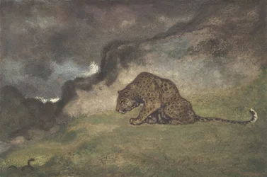 Léopard observant un serpent, 1810-75