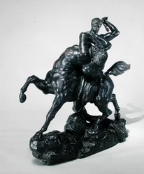 Thésée combattant le centaure Bienor (vue de face)