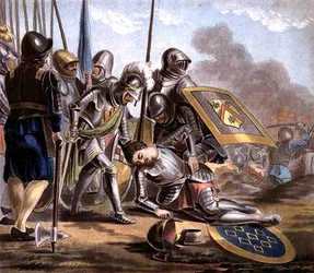 Mort de Carcado, gravé par Jean Baptiste Morret