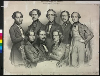Groupe de pianistes célèbres