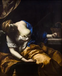 La mort de Cléopâtre (huile sur toile)