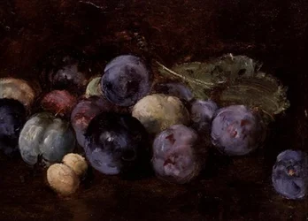 Nature morte de prunes