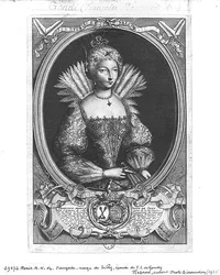 Françoise-Marguerite de Silly (1584-1626) gravée par Claude Duflos (1665-1727)