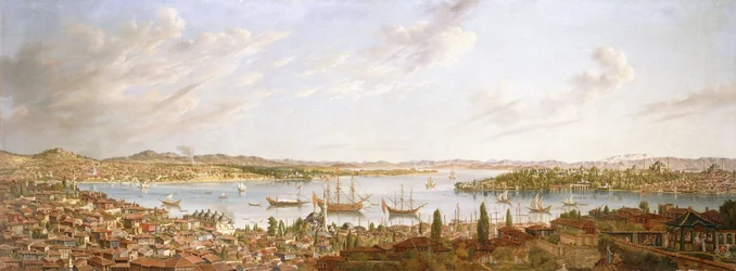 Vue de Constantinople surplombant le Bosphore, 1770
