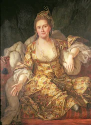 Annette, Comtesse de Vergennes en costume oriental