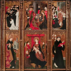 Retable de la Vierge, saint Augustin et saint Nicolas de Tolentino