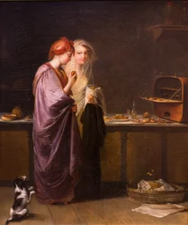 Deux femmes merveilleuses,19e siècle (huile sur toile)
