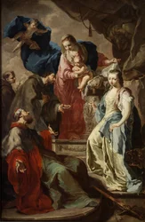 La Vierge Marie avec quatre saints