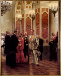 Le Kronprinz Guillaume de Prusse au bal de la cour