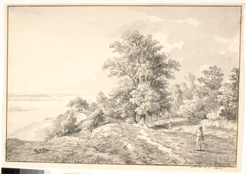 Parc avec petit temple près de l
