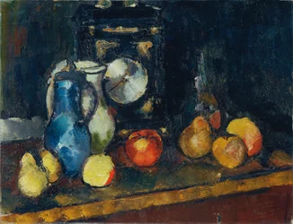 Nature morte avec horloge