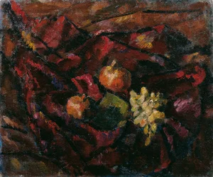 Nature morte avec raisins et pommes