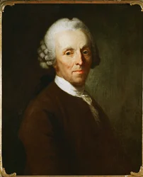 Christian Fuerchtegott Gellert, poète et philosophe allemand (huile sur toile)