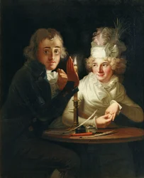 Fiançailles à la lumière des bougies