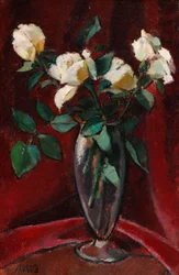 French : Bouquet de roses dans un vase