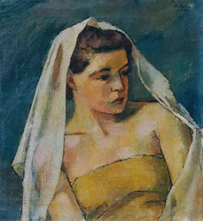 Jeune femme avec voile