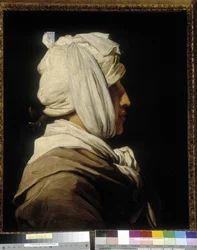 Portrait du peintre Anicet Charles Gabriel Lemonnier, tête bandée
