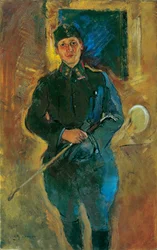 Otto von Aichelburg-Zossenegg en tant que lieutenant de cavalerie
