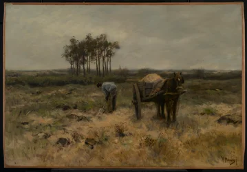 Creuser le sable, ou Le chariot de sable, vers 1875