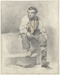 Ouvrier assis