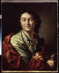 Portrait du comédien Fedor Volkov, fondateur du premier théâtre russe