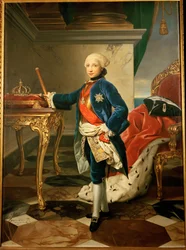 Ferdinand IV, roi de Naples et des Deux-Siciles, peint (peinture sur toile)