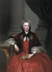 Portrait de Maria Amalia de Saxe 1724-1760, reine consort d