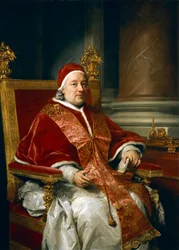 Portrait du pape Clément XIII Rezzonico, par Anton Raphael Mengs