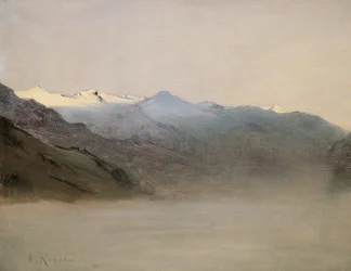 La vallée de Gastein dans le brouillard